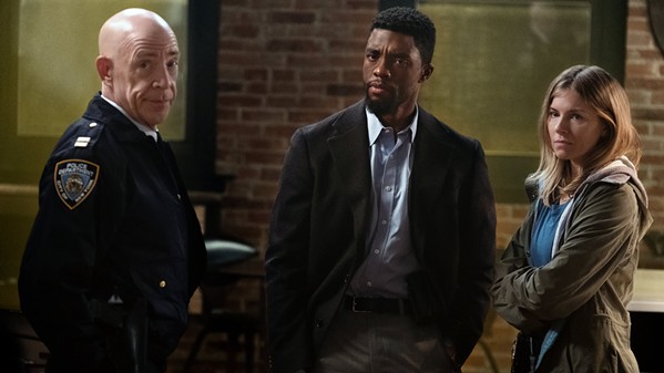 21 bridges jk simmons chadwick boseman sienna miller